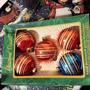 Christmas Classics glass Ornaments